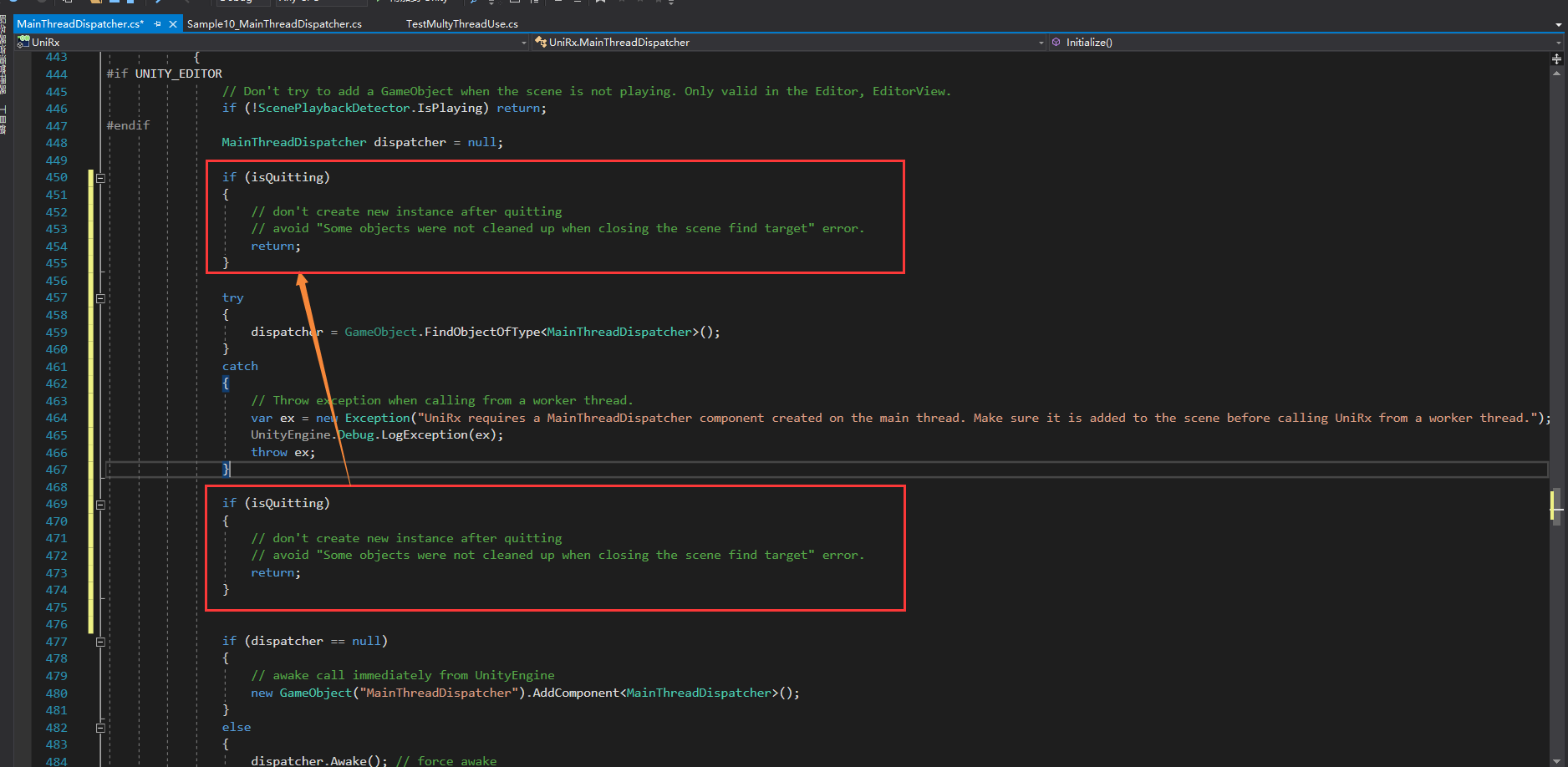 Observable.Start throw Exception when ApplicationQuit · Issue 382 · neuecc/UniRx · GitHub