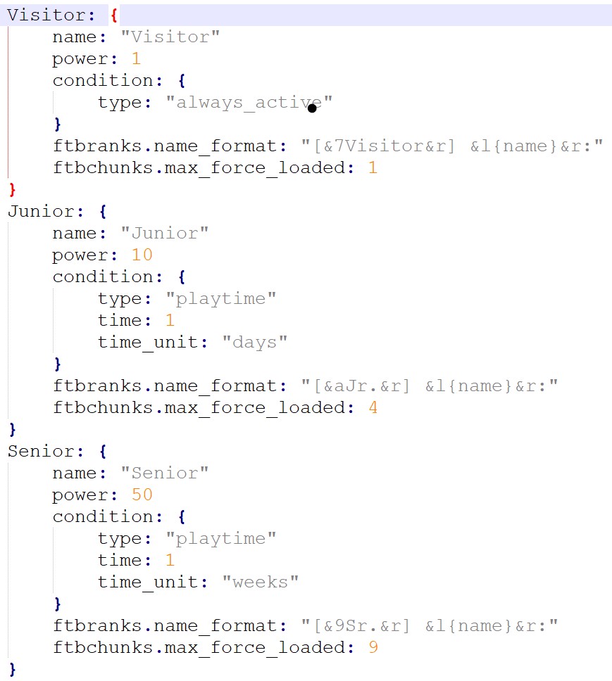 Certain FTBchunks permissions wont work in FTBranks config {ATM1.7.1 ...