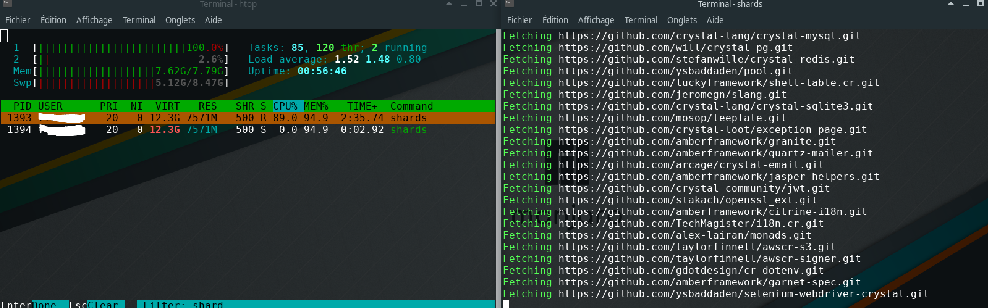 Shards install - Out of memory · Issue #287 · crystal-lang/shards · GitHub