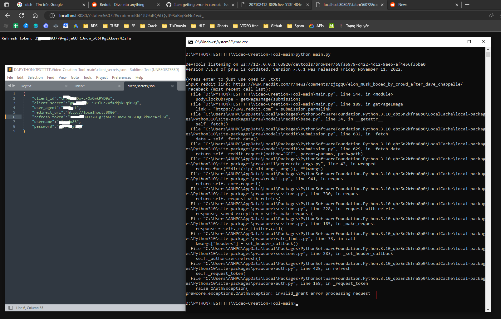 I am getting error in console · Issue #1 · n-eari/Video-Creation-Tool ...