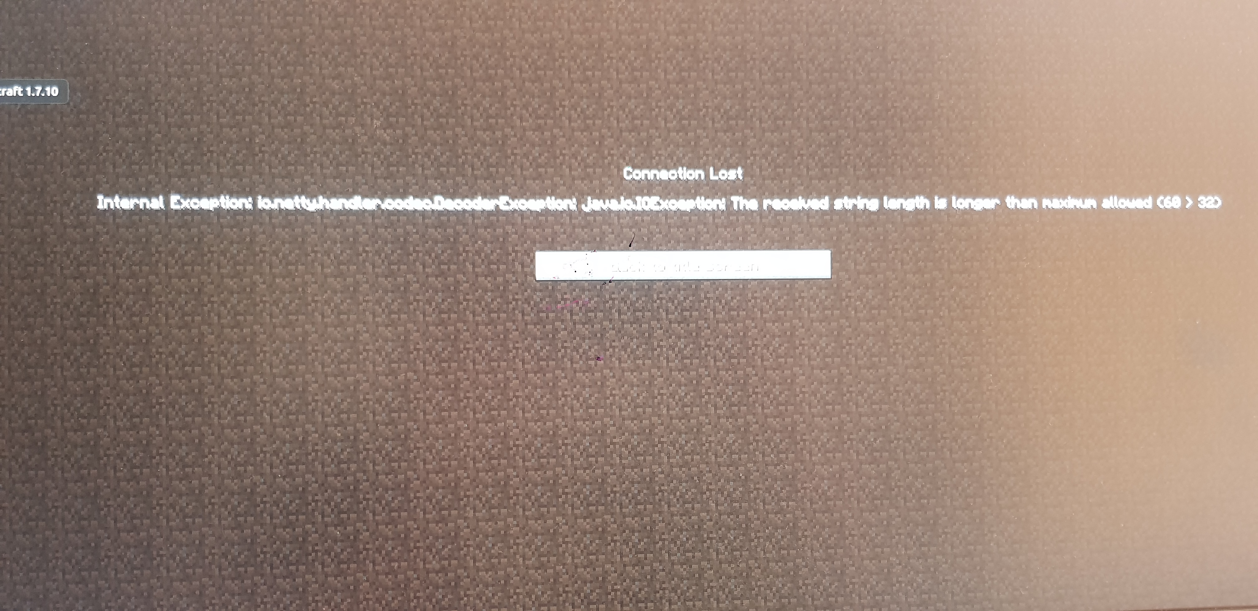 clicking on the crafting table kicks you in 1.7.10 · Issue #889 ...