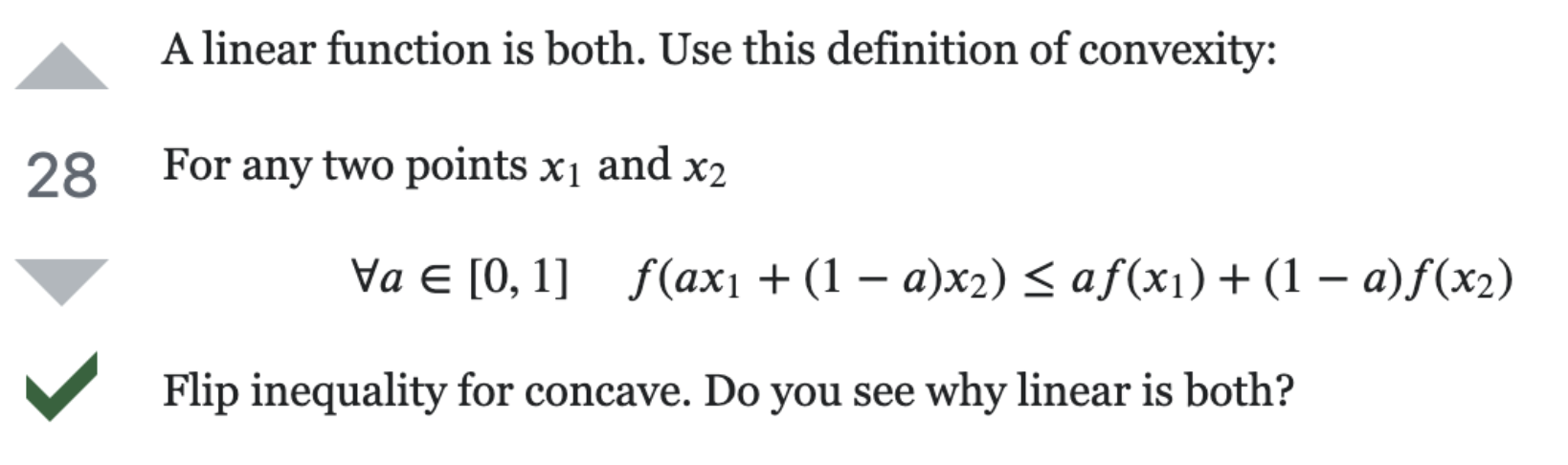 Concave Convex equation