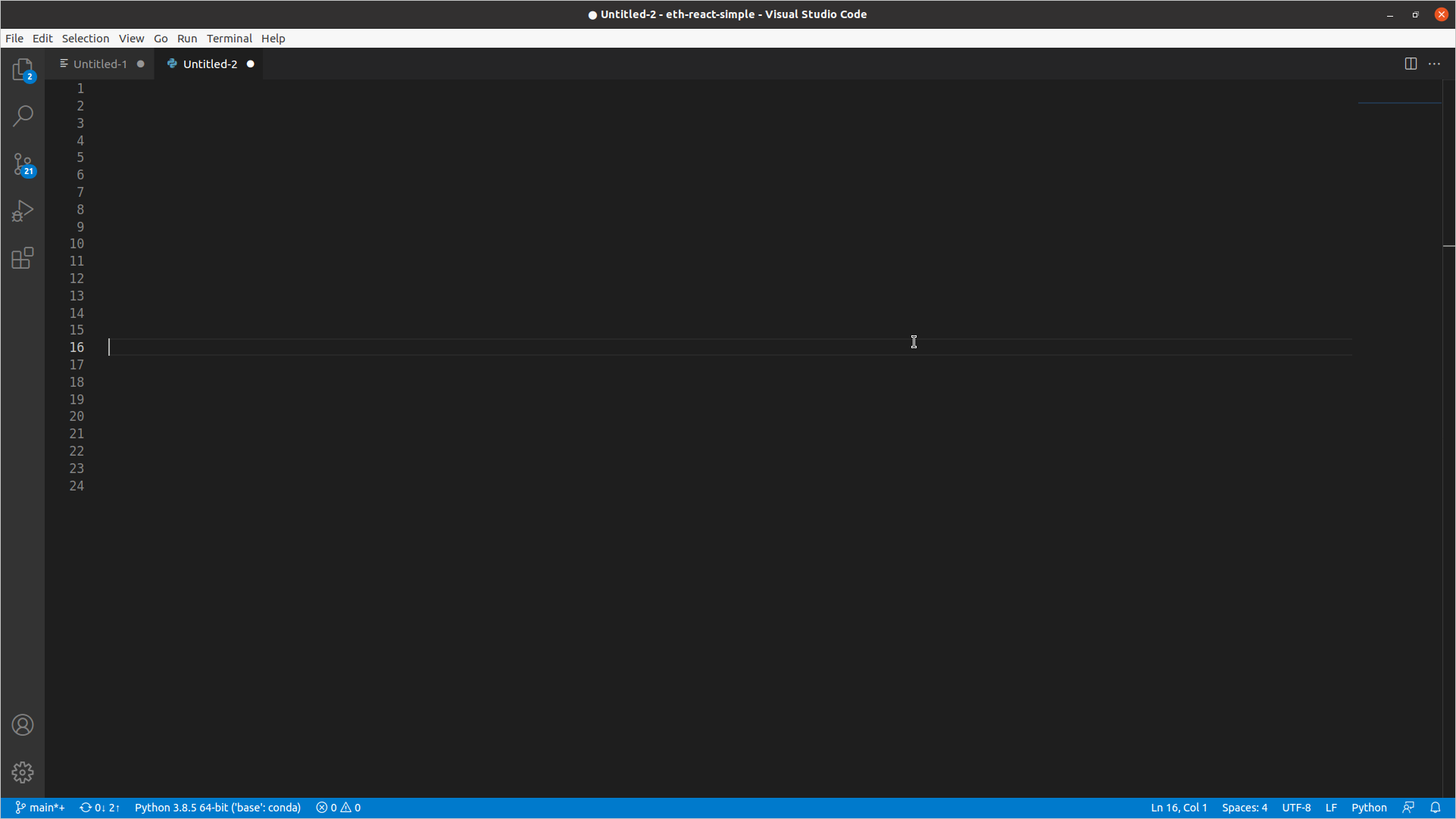 Right-clicking on text editor will sometimes instantly select one of ...