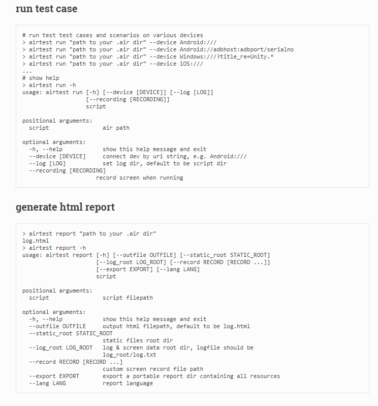 Can somebody provide example of RECORDING and EXPORT agruments · Issue ...