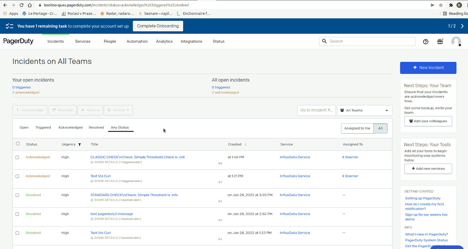 Notebooks Alerts PagerDuty Test Alert Not Being Received Issue