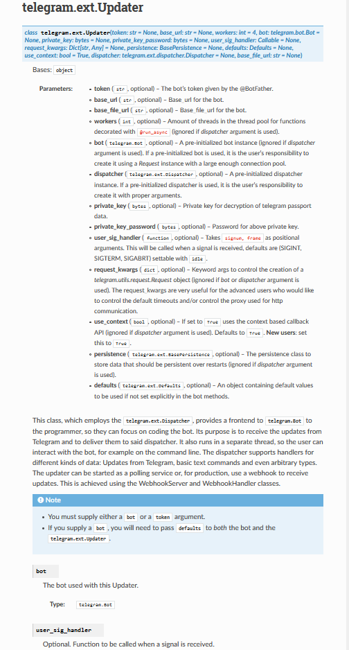 List Args first in docs · Issue #2251 · python-telegram-bot/python ...