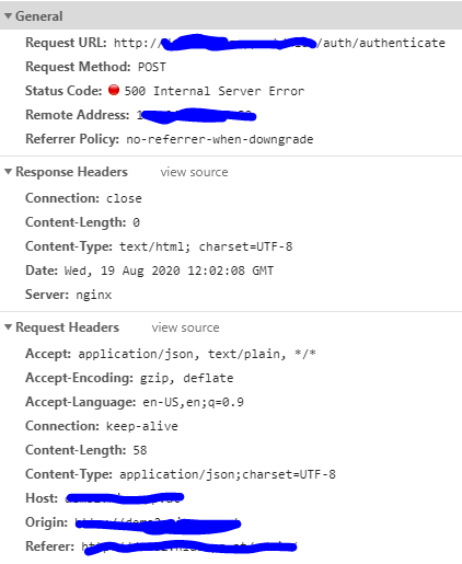 login and register error 500 ( couldn't reach api) · Issue #1976 ...