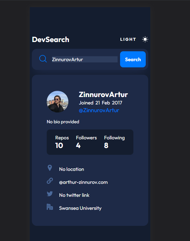 GitHub - ZinnurovArtur/Github-user-search