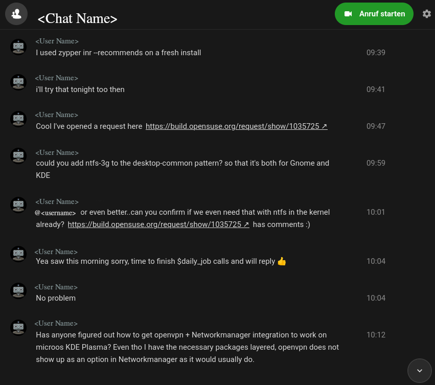 Nextcloud Talk Dektop