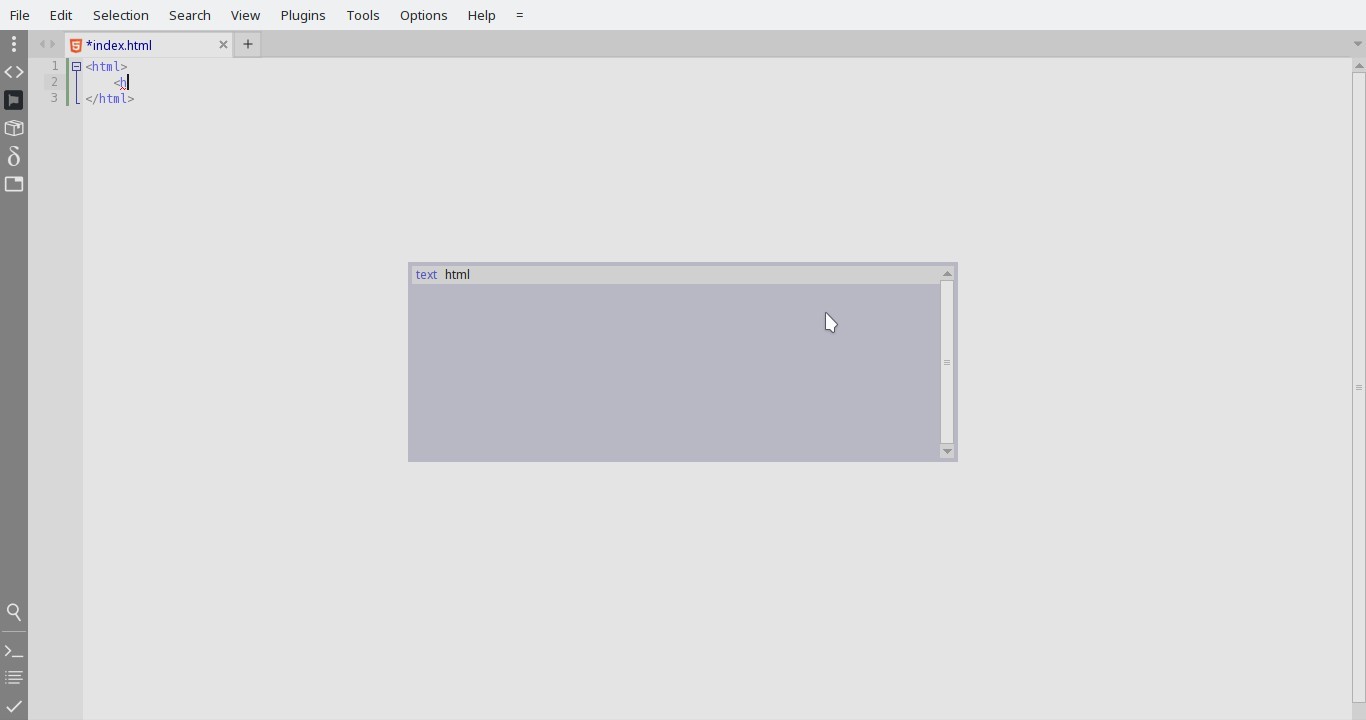 Listbox for html attributes without the Ctrl+Space hotkey