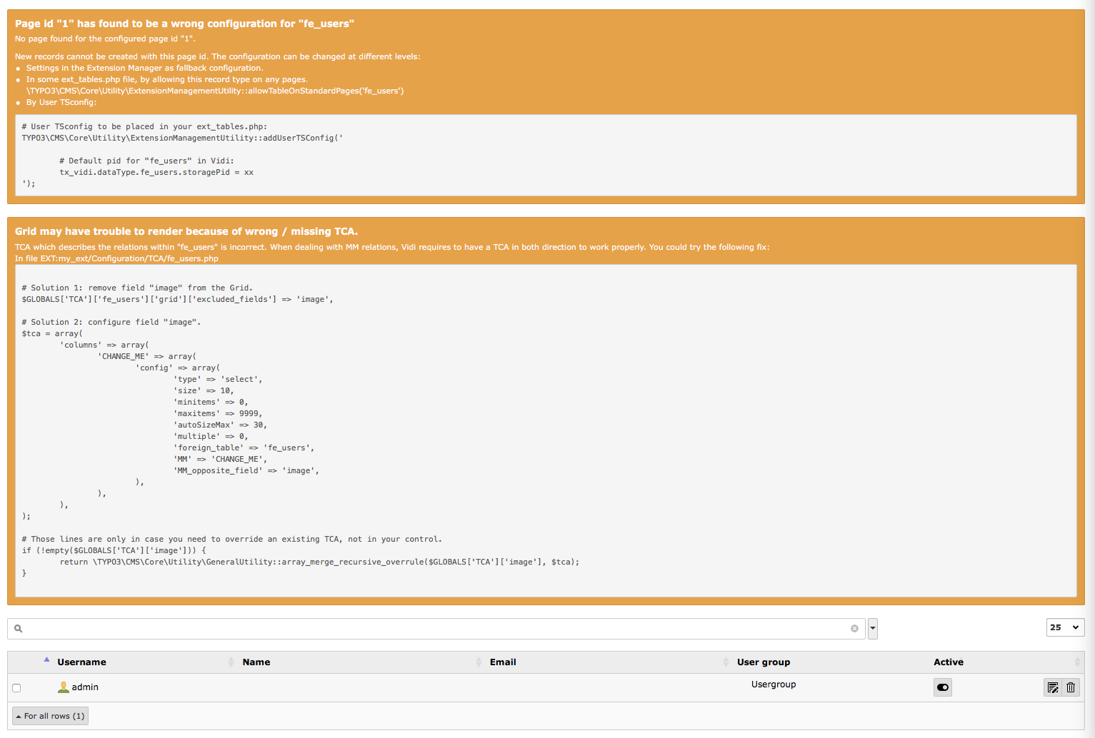How to fix it · Issue #175 · fabarea/vidi · GitHub