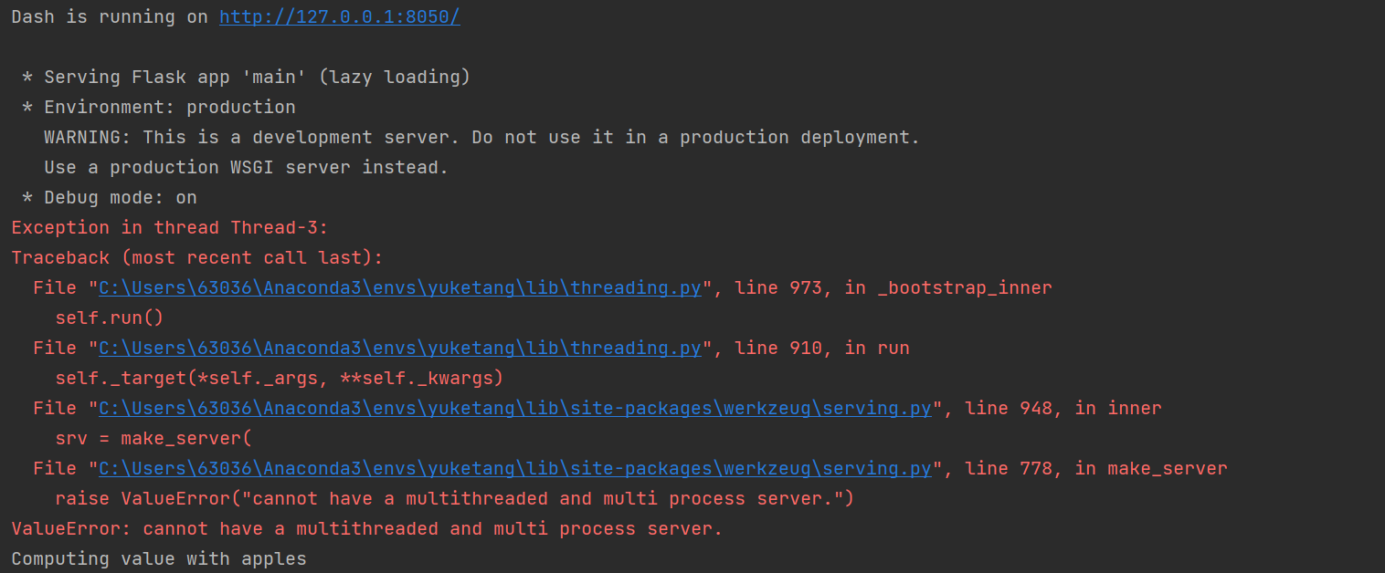 [BUG] When running the example 3 of dash tutorial part 5, got error ...