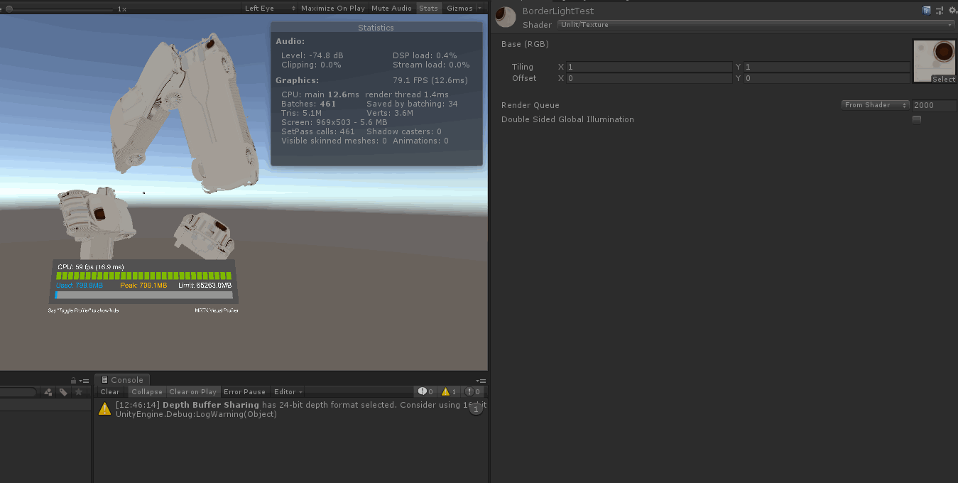 MRTK Standard Shader performance does not seem to vary with keyword ...