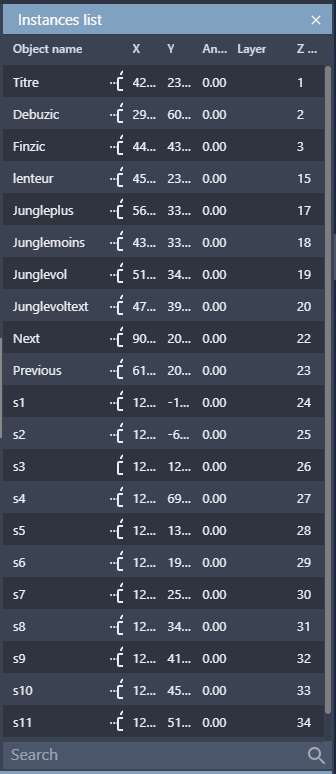Instances list panel UI/UX issues · Issue #3693 · 4ian/GDevelop · GitHub