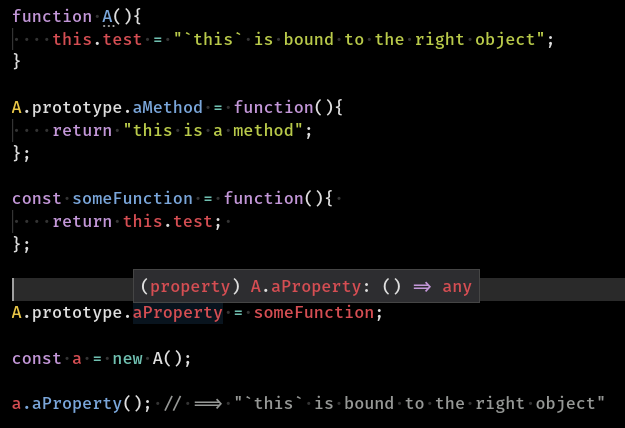 Methods labeled as properties when defined by assigning earlier-defined ...