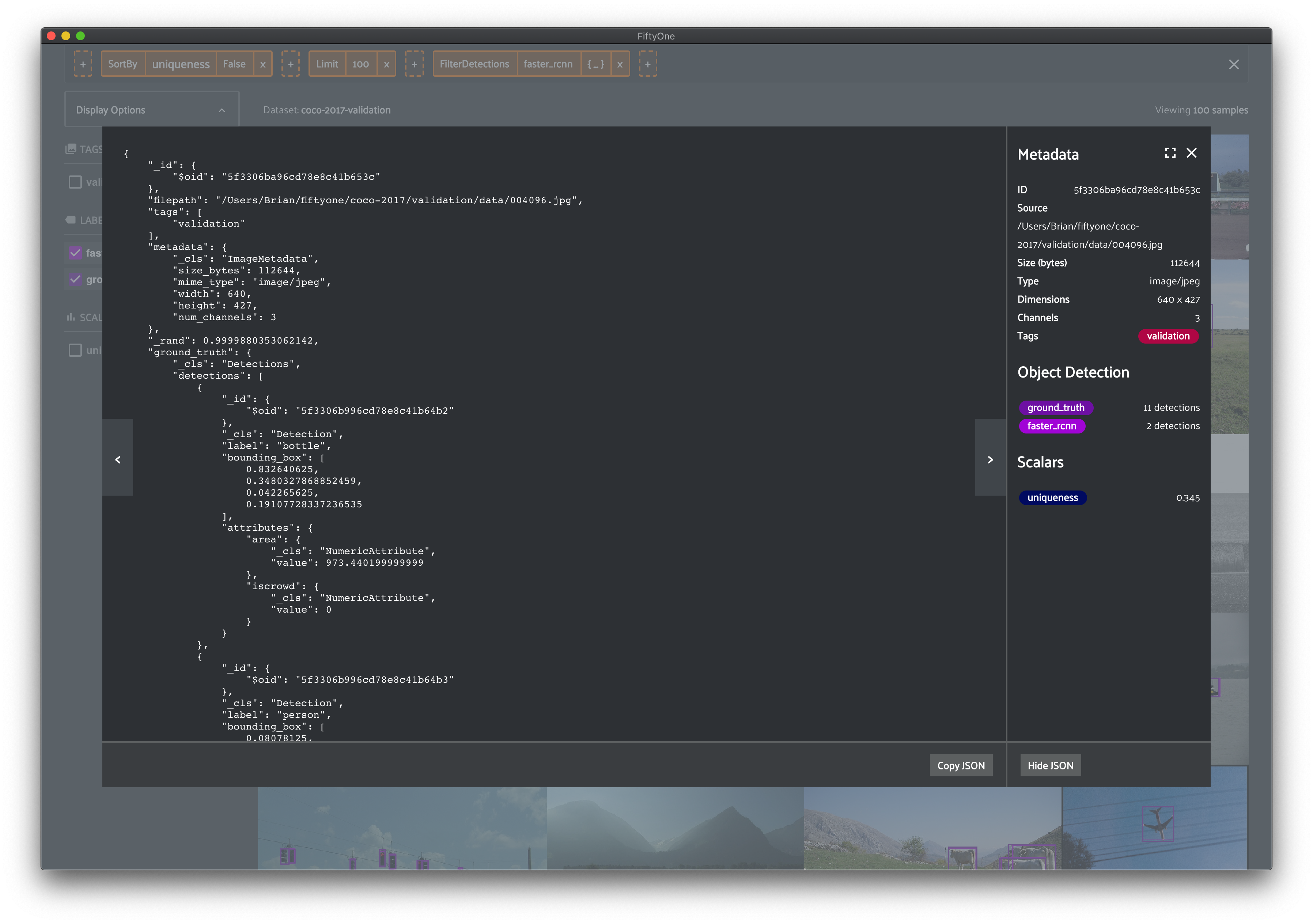 visualizer - filter response body data using jsonpath... Filter the sample JSON view based on which fields are selected · Issue ...