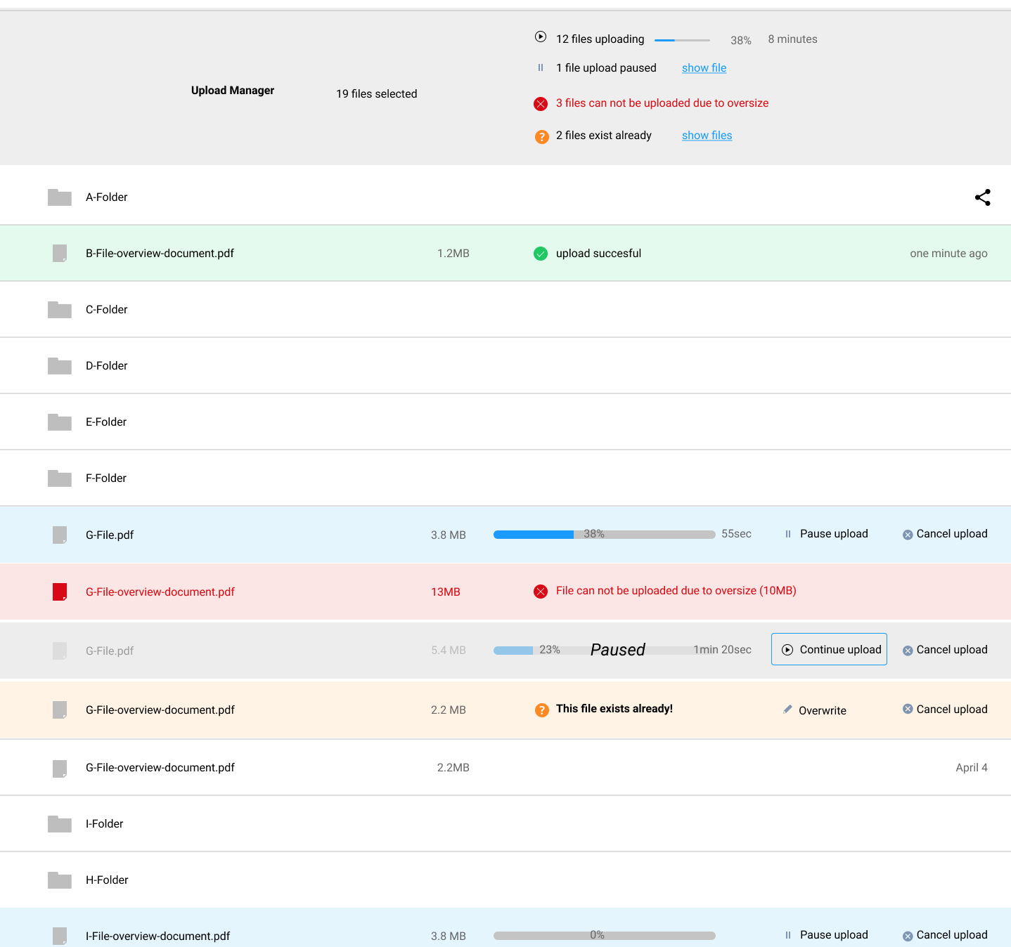 UX - upload progress · Issue #1001 · owncloud/web · GitHub