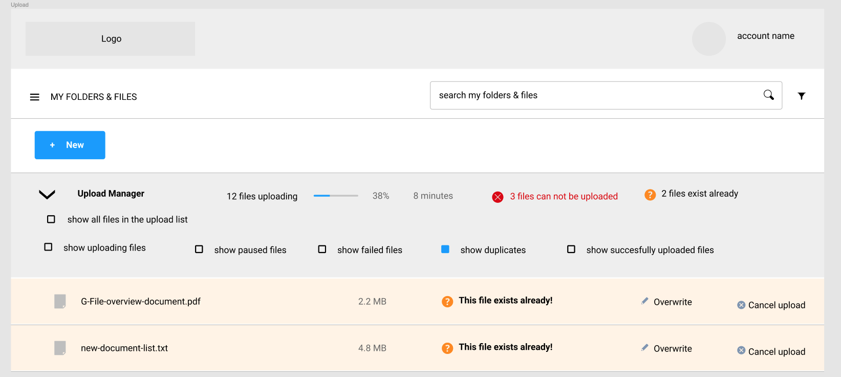 UX - upload progress · Issue #1001 · owncloud/web · GitHub