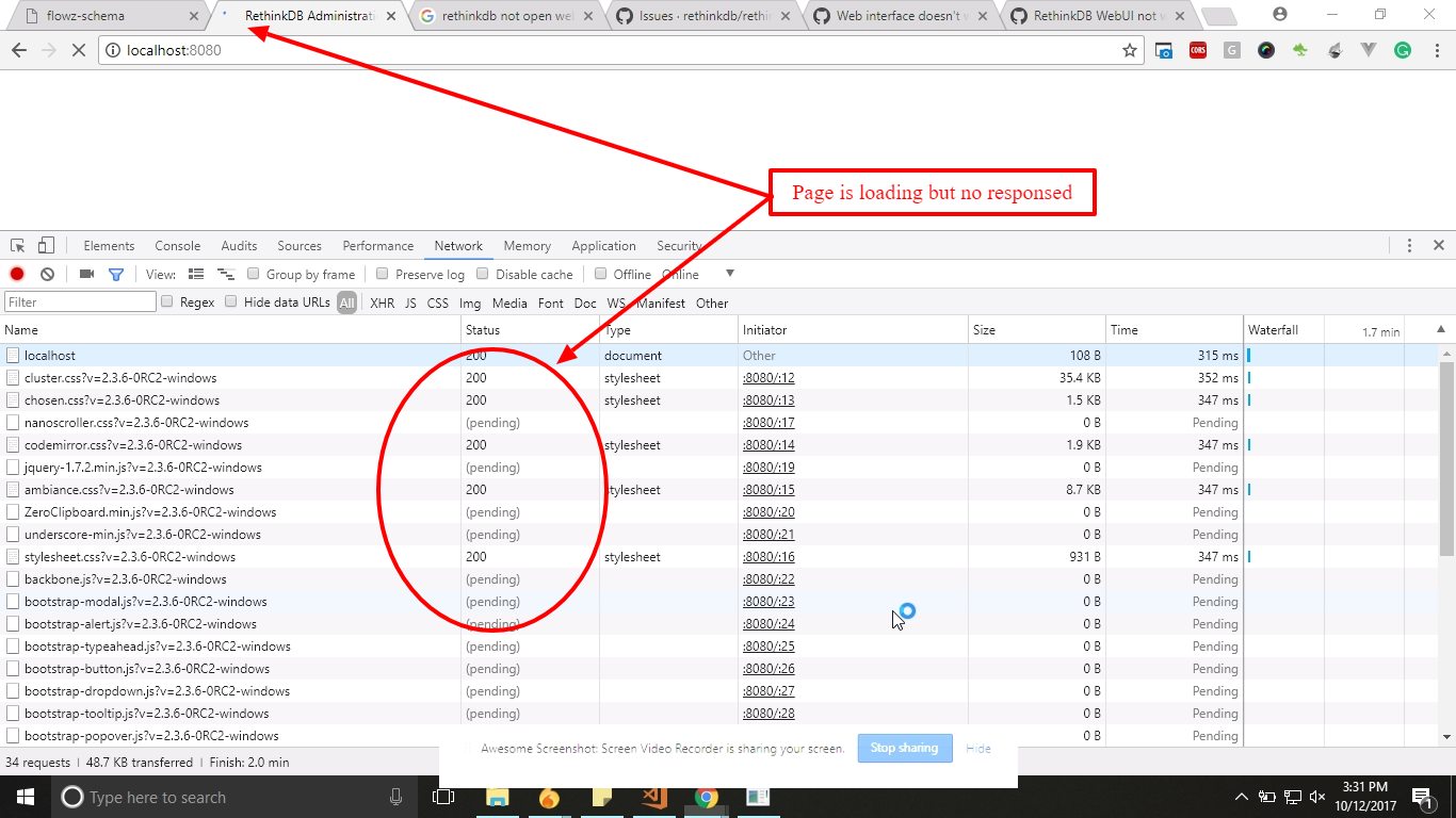 Web interface is not open · Issue #6522 · rethinkdb/rethinkdb · GitHub
