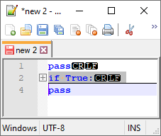 Block Commenting a Collapsed/Elided Chunk of Python Text Causes Line ...