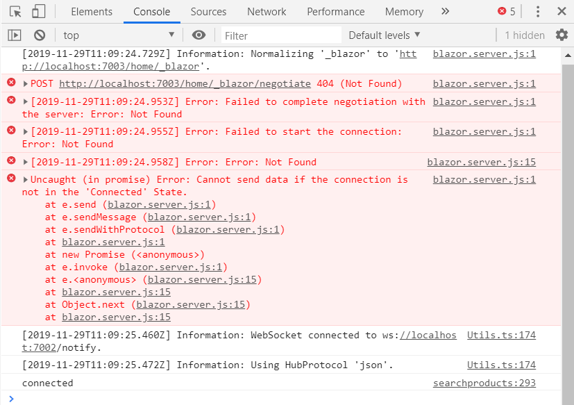 Blazor: Blazor Hub Does not Connect Across Entire MVC App · Issue ...