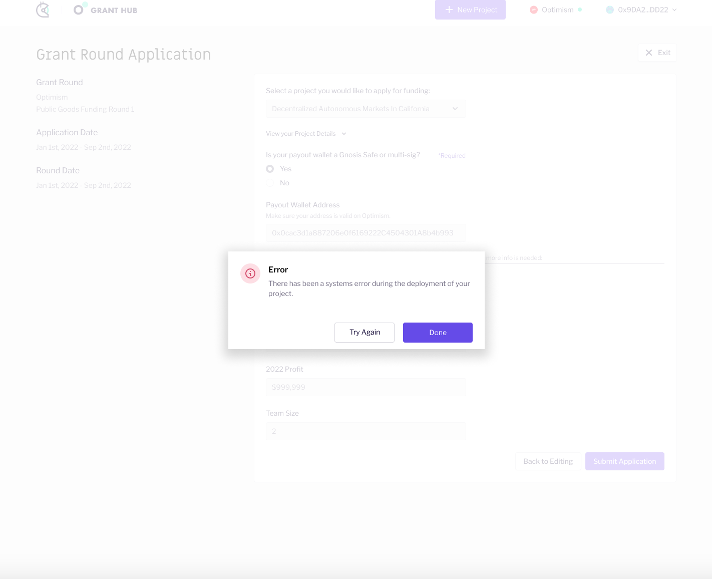 application: add processing modal for application · Issue #433 ...