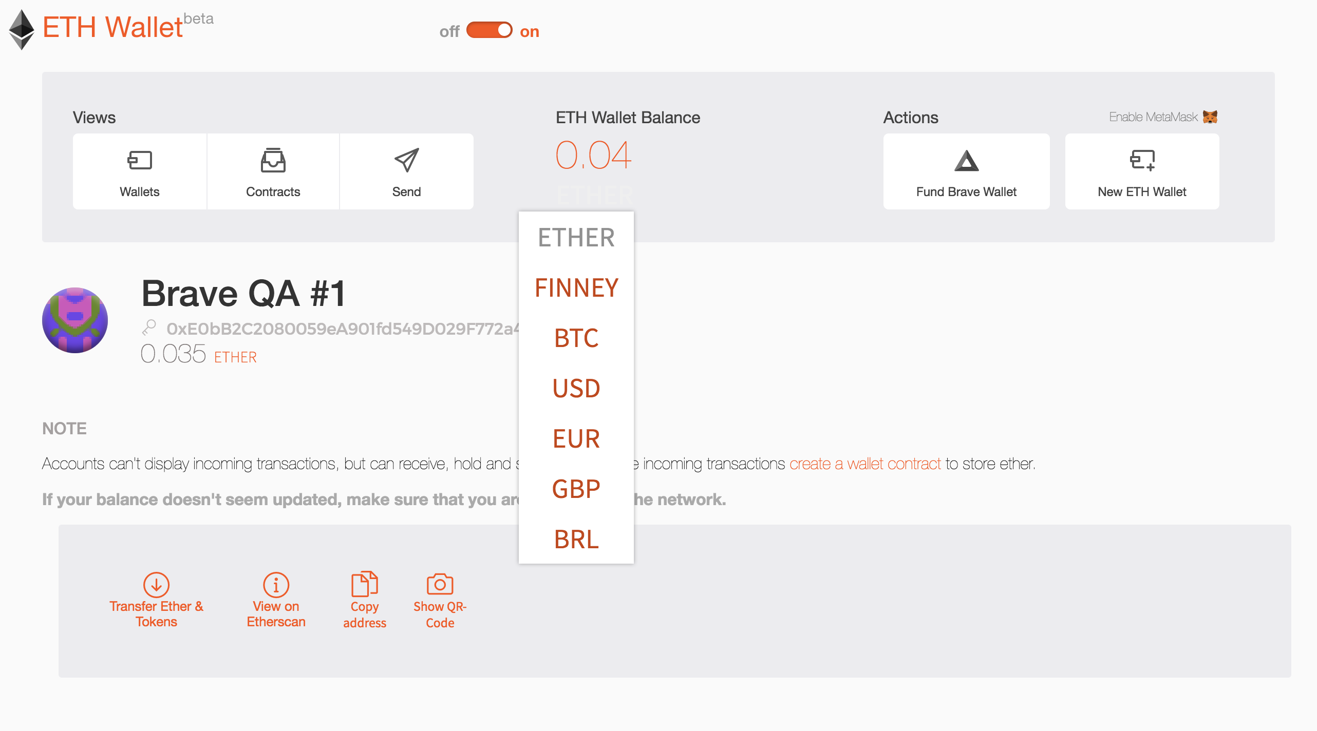 currency drop down for 