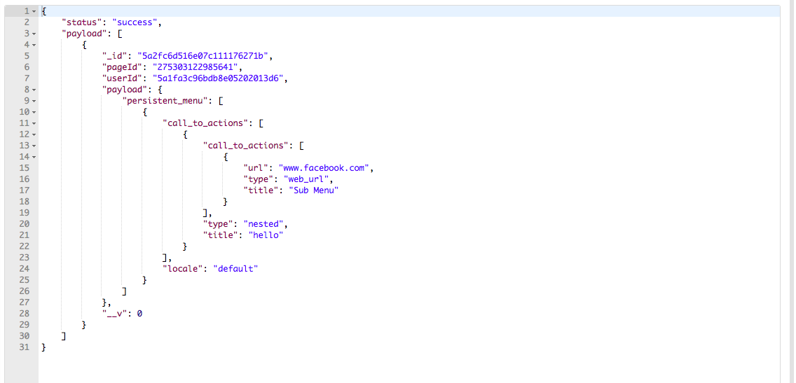 (Server) Endpoint to return menu · Issue 1320 · Cloudkibo/KiboPush