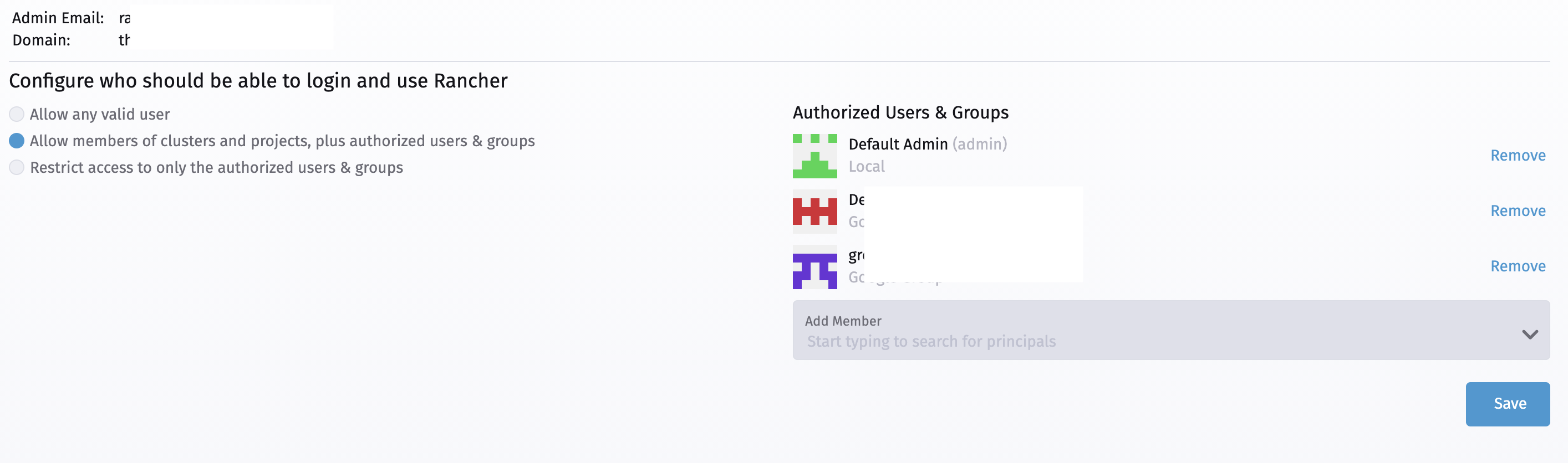 Improve the Google Authentication Provider UI · Issue #2689 · rancher ...