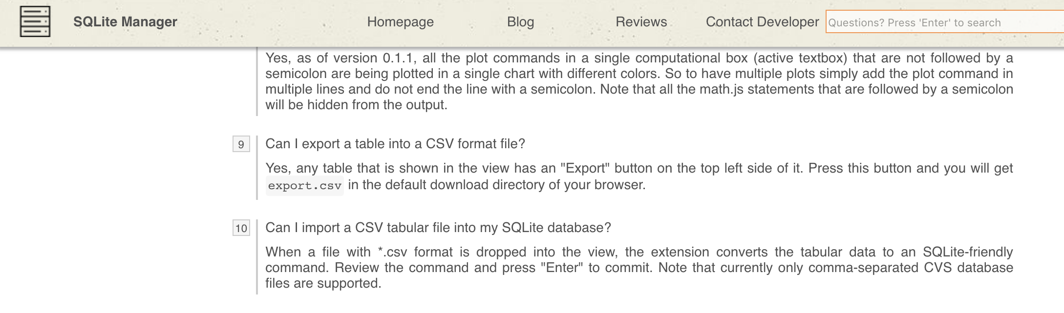 SQLite Manager does not support importing pipe delimited files · Issue