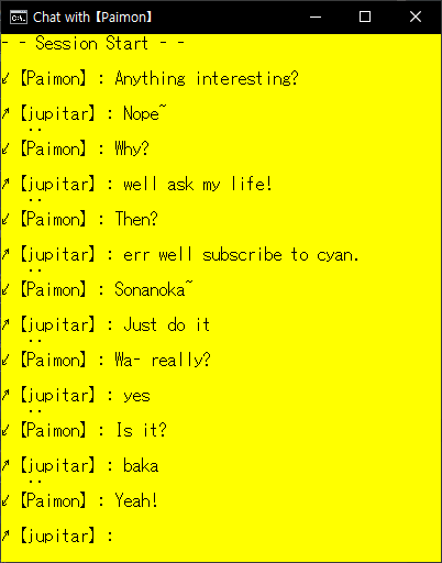 GitHub - jupiterbjy/BatchDummyChat: A very dummy random texting chatbot ...