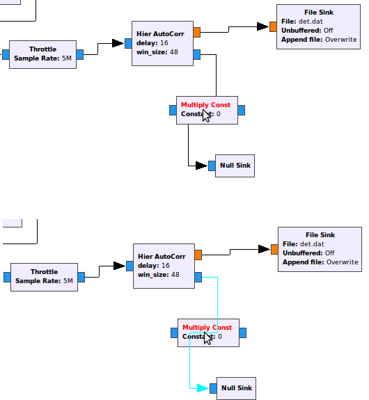 Overlapping blocks and wires bug · Issue #1511 · gnuradio/gnuradio · GitHub