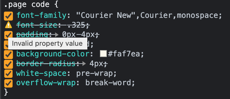 `.page code` font-size CSS bug · Issue #2704 · naturalcrit/homebrewery ...