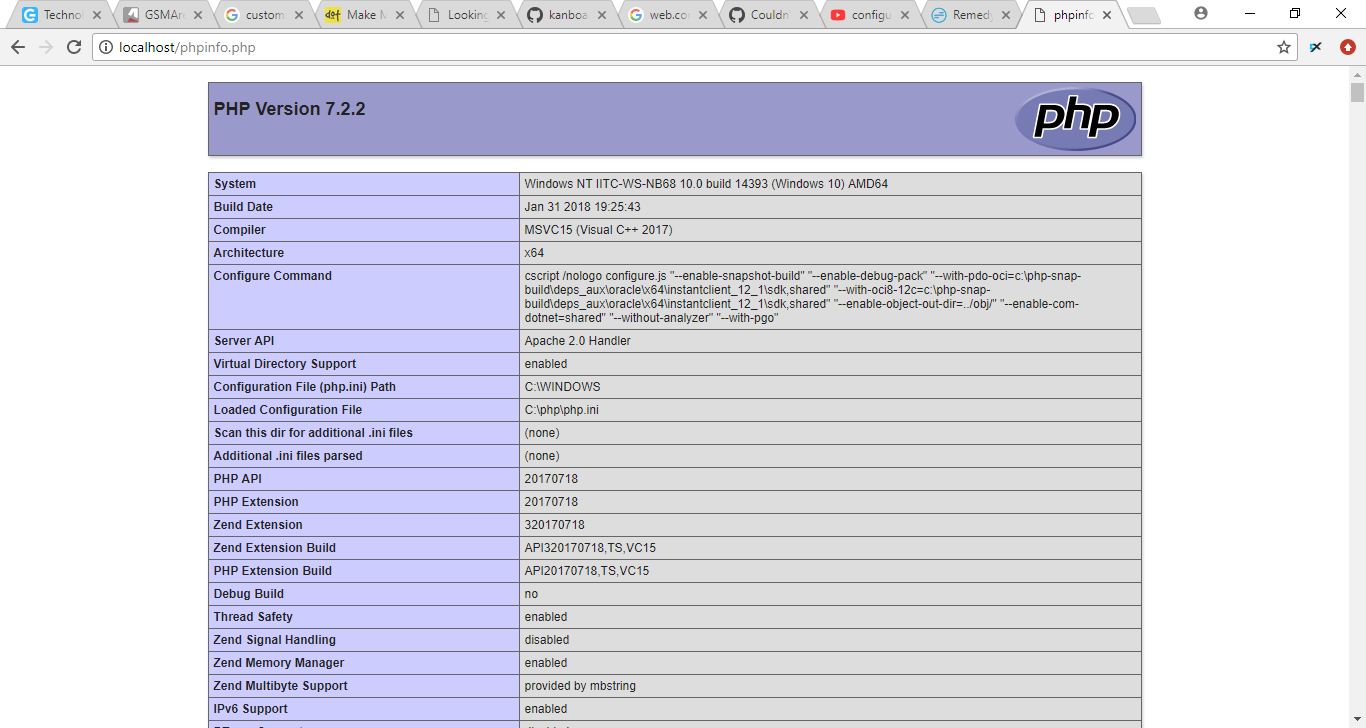 V page php. Установка php 7.3 linux. php info. mysql_info.php. php open fileshare.