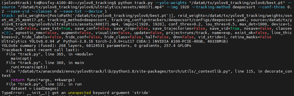 TypeError: __init__() got an unexpected keyword argument 'stride', when ...