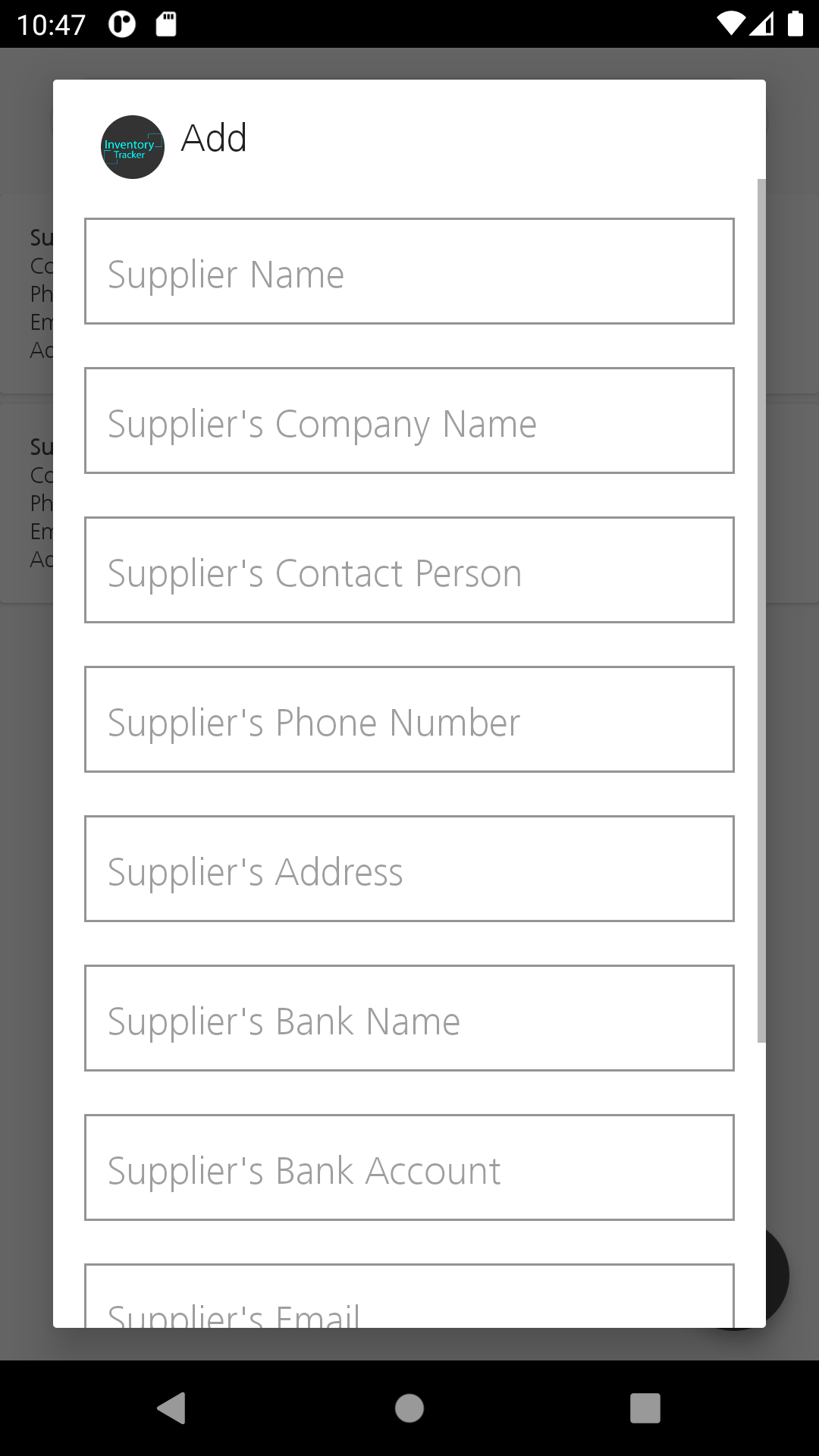GitHub - himustofa/InventoryTracker: Inventory android application ...