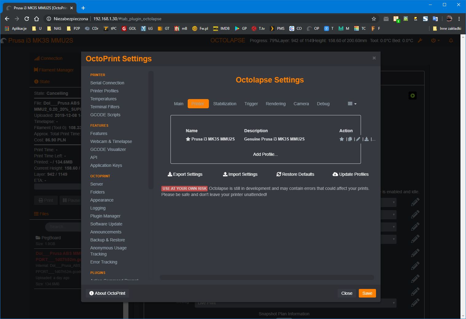 octolaspe-settings-printer