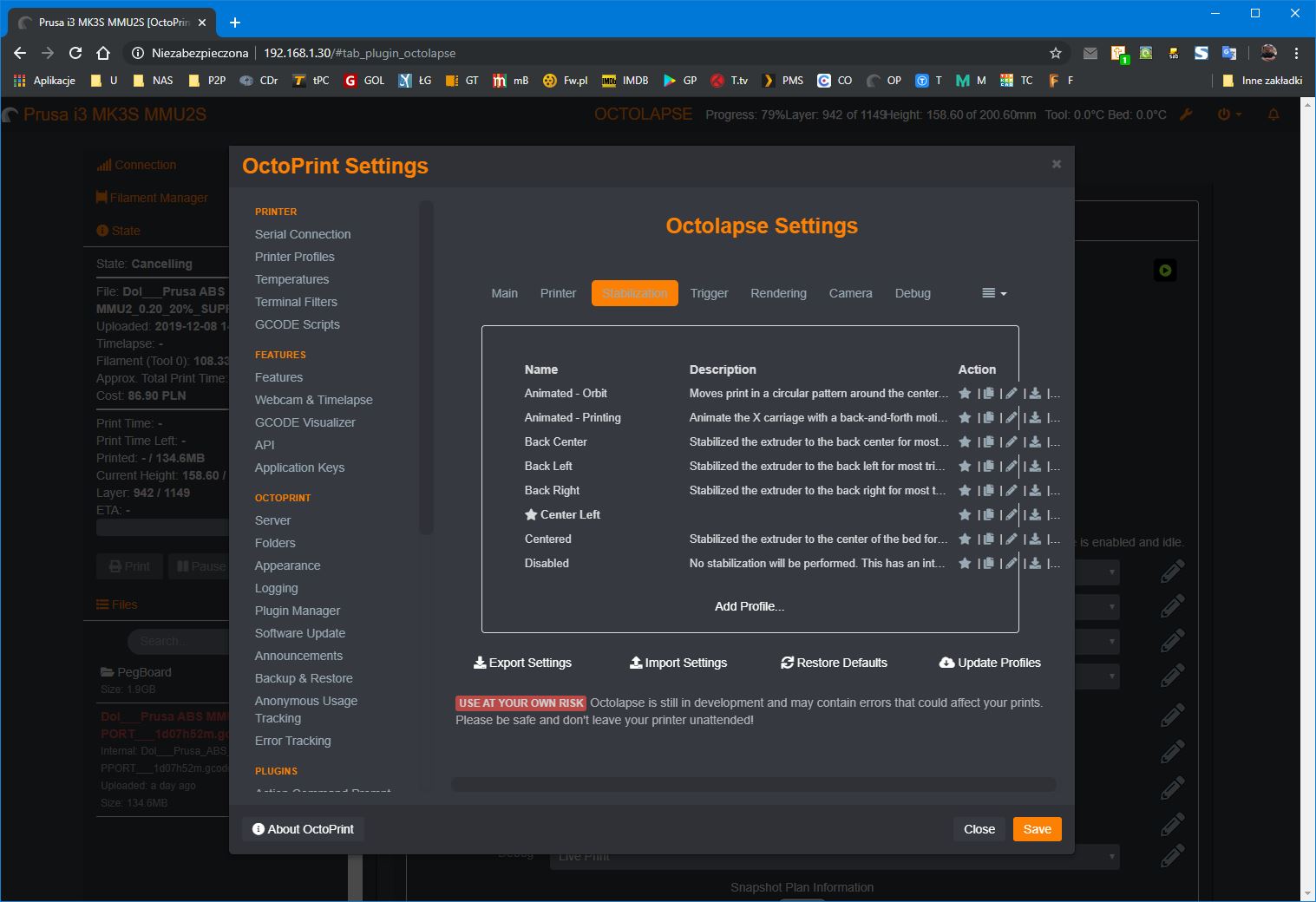 octolaspe-settings-stabilization