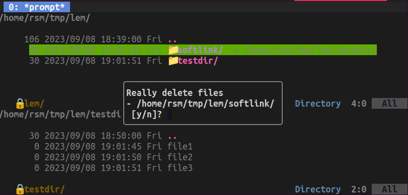 Directory mode bug: deleting soft link is dangerous! · Issue #1072 ...