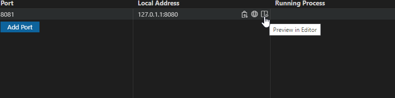 Preview in Editor directs to remote address when statically forwarded ...