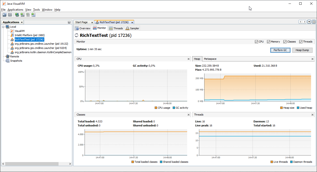 High memory usage · Issue #879 · FXMisc/RichTextFX · GitHub
