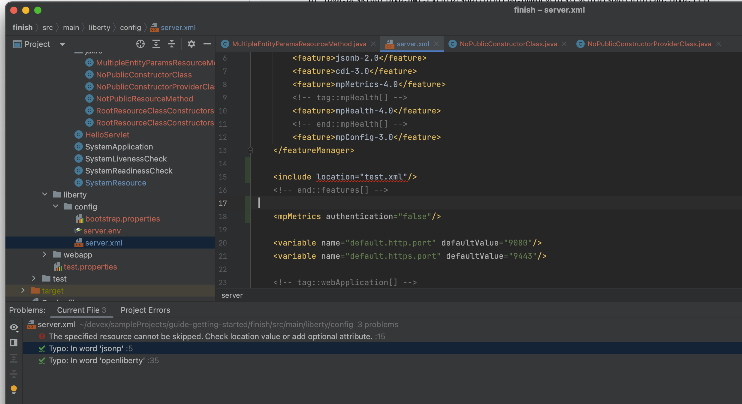 Liberty File Example LS Integration: Document syncing on diagnostics · Issue #85 ...