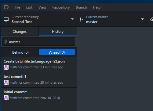branch compare commit history not updated after branch switch · Issue ...