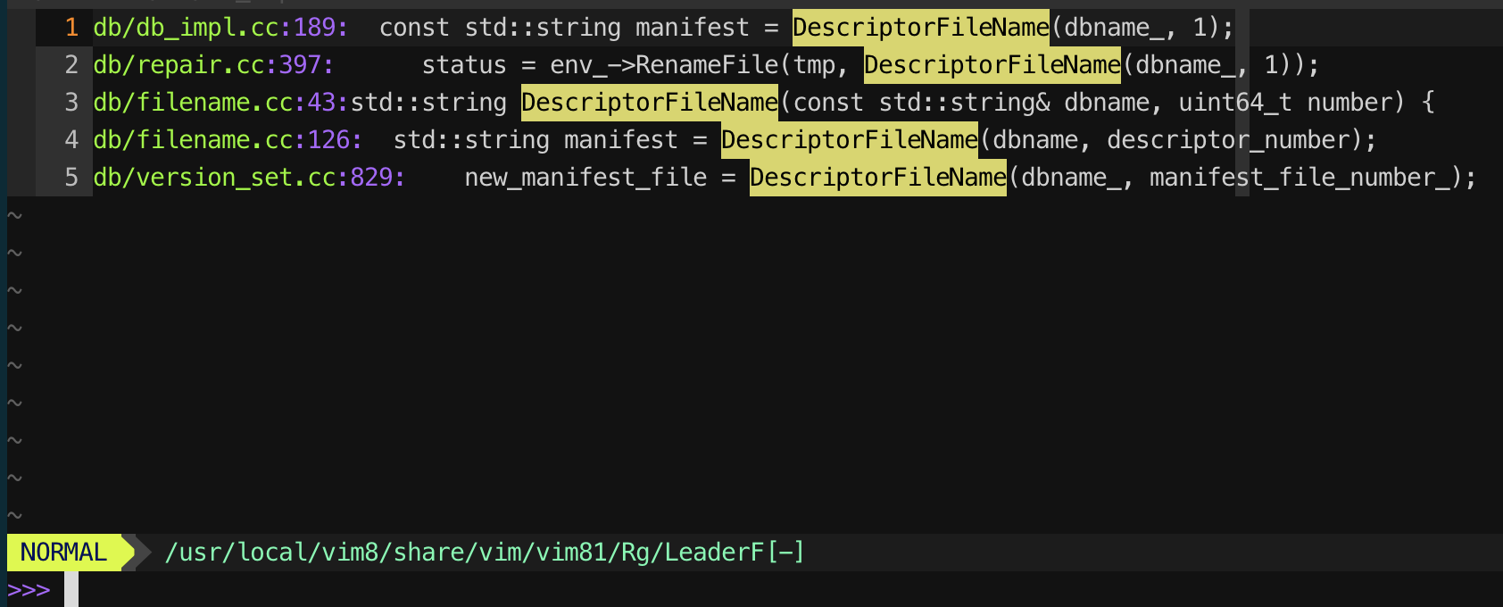 Leaderf! rg的结果能否支持也对文件路径进行模糊匹配？ · Issue #685 · Yggdroot/LeaderF · GitHub