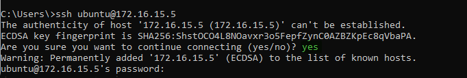 Media Server using Raspberry Pi — ssh login on windows