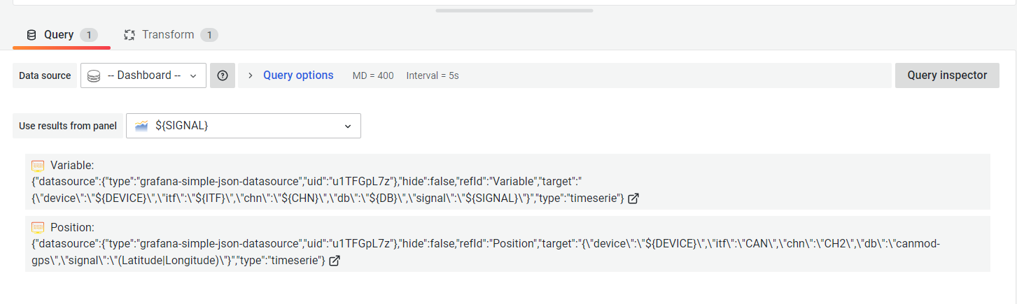 Grafana Transformation "Filter data by query" not working · Issue ...