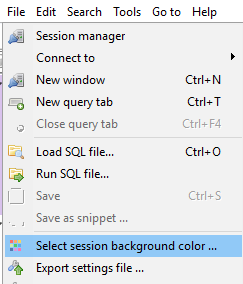 Set server background color