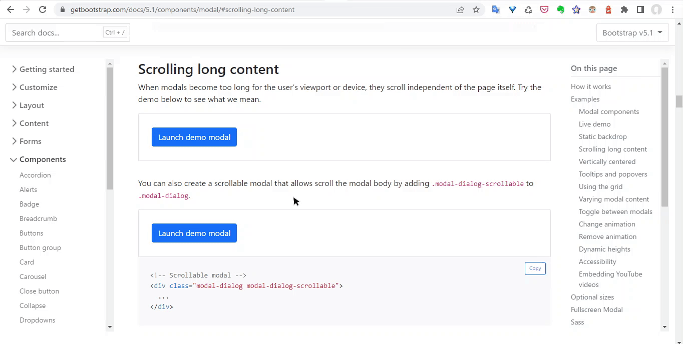 Long content scrolling in v5.2.0 Modal does not work · Issue #36295 ...