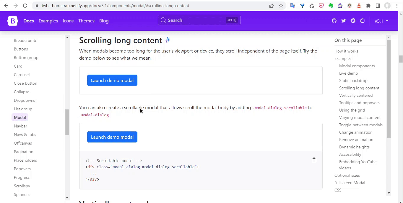 Long content scrolling in v5.2.0 Modal does not work · Issue #36295 ...