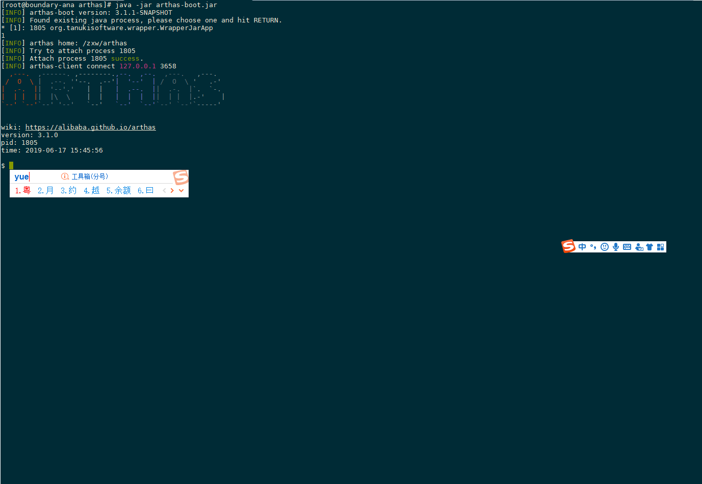 linux输入中文乱码 · Issue #738 · alibaba/arthas · GitHub
